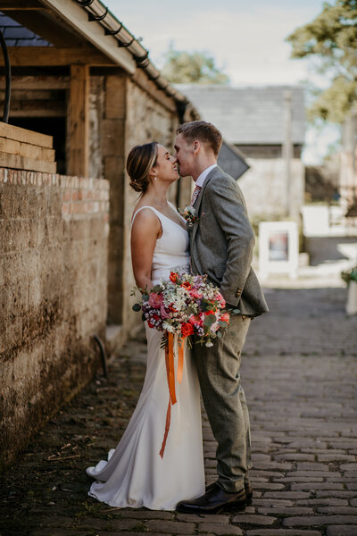 bride and groom wyrsedale park wedding