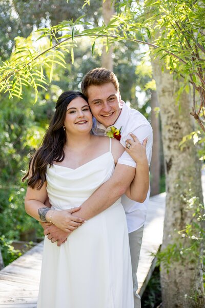 Couple elopes at Abercrombie Park in St. Pete, Florida