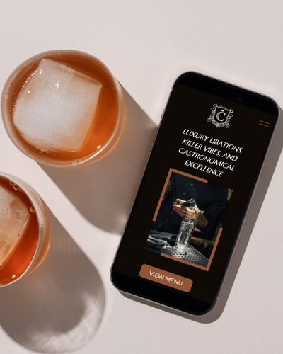 iPhone displaying The Canteen website on mobile