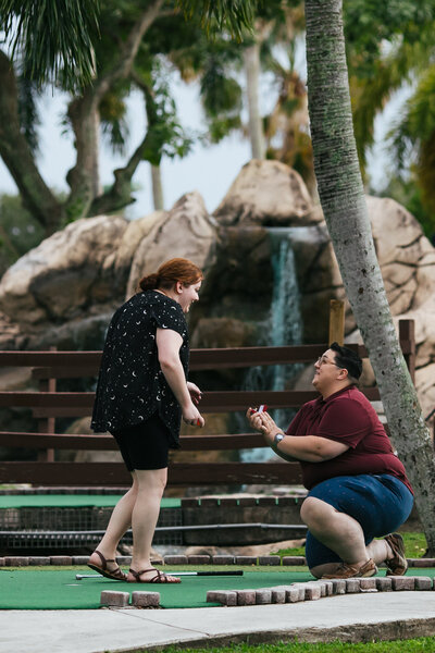 Lesbian Proposal at Mini Golf in Upstate New York