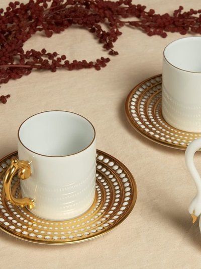 gold espresso cups