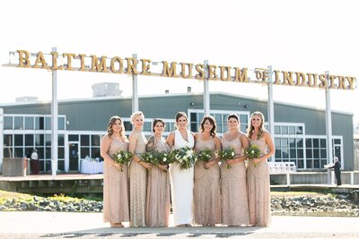 Bespoke Orioles Jerseys at Wedding at Baltimore Museum of Industry