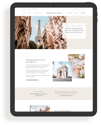 GBD Paris Travel-iPad Mockup