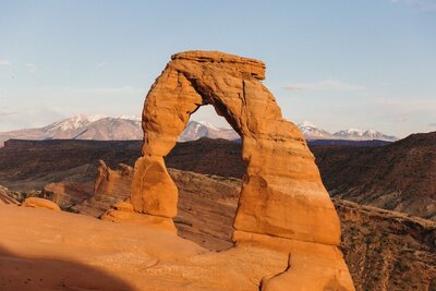 Delicate arch in Arches National Park 