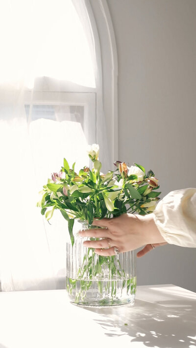 Mood board with collage of photos