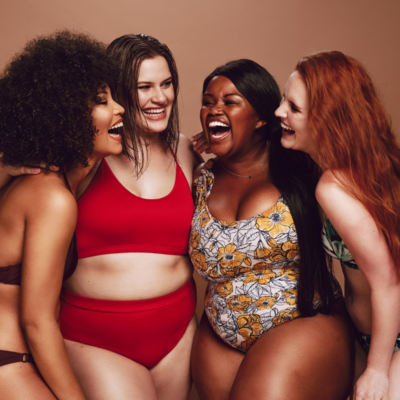 Three women smiling campaign by Muse – social media branding, web design, and content creation services for lifestyle brands in Sydney.
