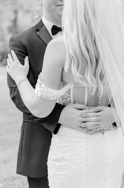 Southern NC bride and groom.