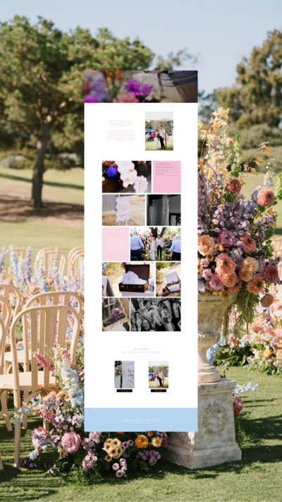 Affordable Website Design for a business in the wedding & event industry Warrnambool by website designer Coja Creative.