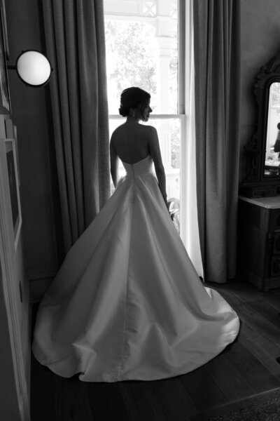 Bride getting ready for her wedding captured by The Madrona Hotel photographer