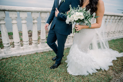 Miami Bride and Groom at the beautiful Thalatta Esate in Miami, FLorida