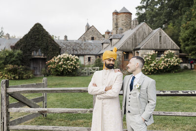 Fun dance floor photo from LGBTQ Blue Hill at Stone Barns wedding reception