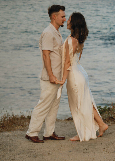 Northern California wedding photographer candid couple shot