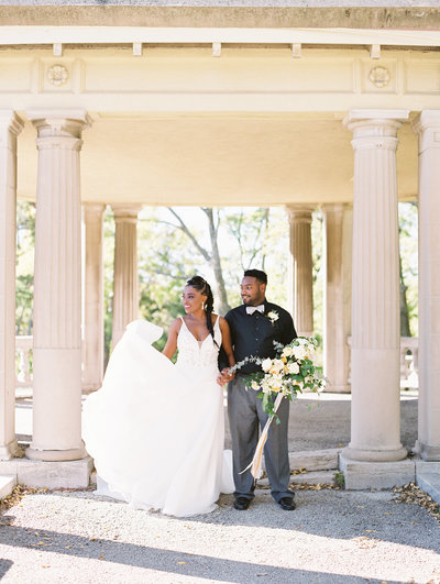 Bride in a wedding dress