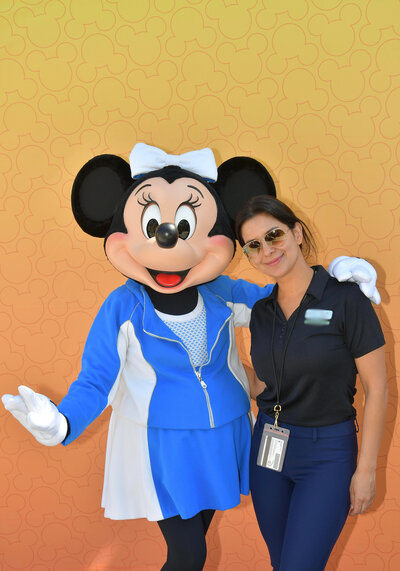 Roxy with Mickey Mouse