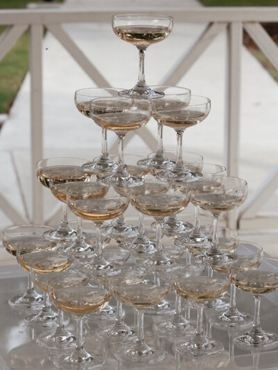 4-tier champagne tower