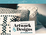 Home page mobile slideshow Artwork & Design one-pager website Template Emporium
