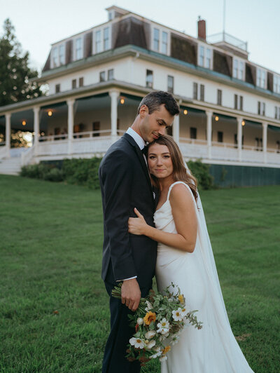 bride and groom captured by vermont wedding photographer elsie goodman