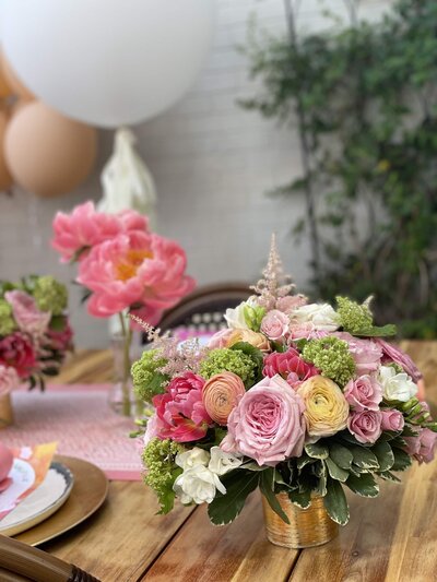Sweet 16 pink flowers
