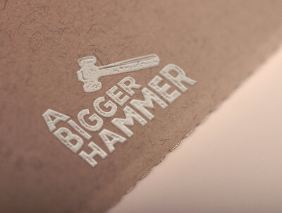 A Bigger Hammer logo print - Brand Design
