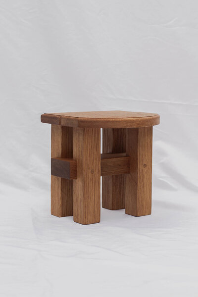 natural finish on milo stool