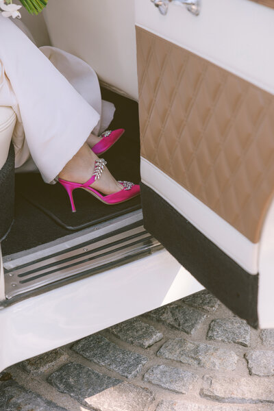 manolo blahnik pink wedding