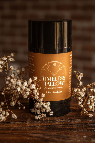 Tallow sun balm Indiana natural protection