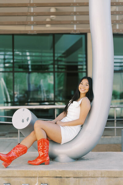 Modern senior portrait session | Senior photographer near Fort Worth