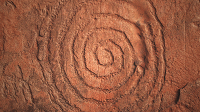 Spirale symbolique de reconnexion à soi et de cheminement intérieur
