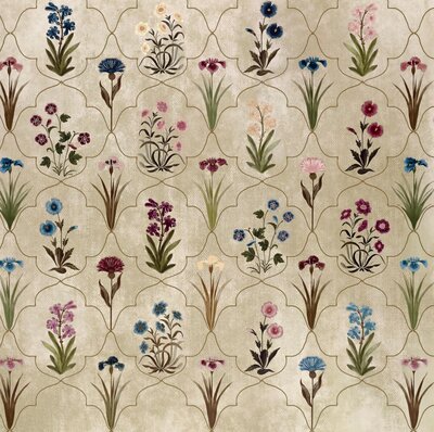 PRIMAVERA WALLPAPER ON AGED GROUND