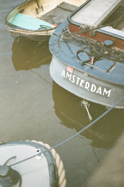 boat in Amsterdam
