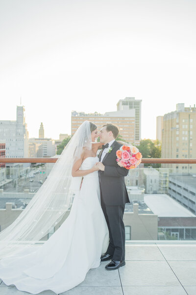 Bride and Groom sunset photos Mississippi Wedding