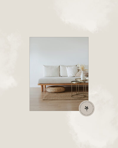 Modern minimalist logo design for a hair salon featuring sleek typography and neutral tones.