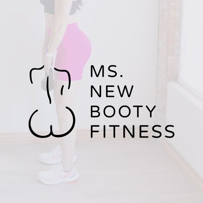 Ellie Brown Branding's client: Ms. New Booty Fitness' secondary logo