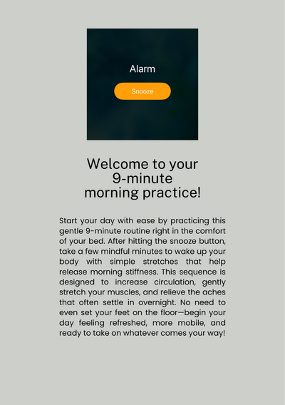 thumbnail of page of free guide,9-Minutes to Ease Morning Stiffness