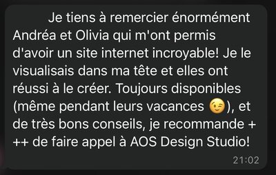 avis création de site web