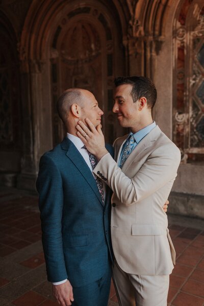 queer wedding couple in nyc