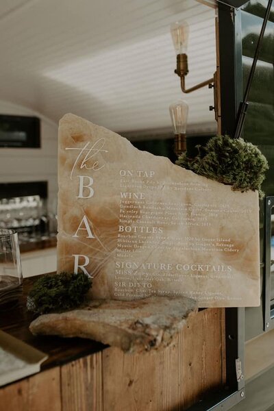 rock bar menu