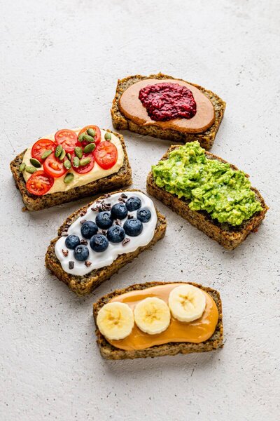 Toast with toppings