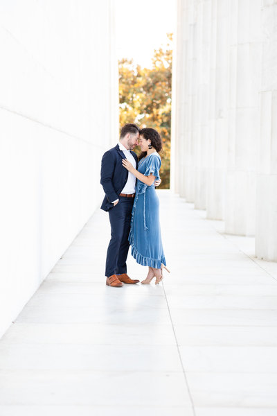 Stefanie Kamerman Photography - Julianna and Kevin - Engagement Session - Lincoln Memorial-103