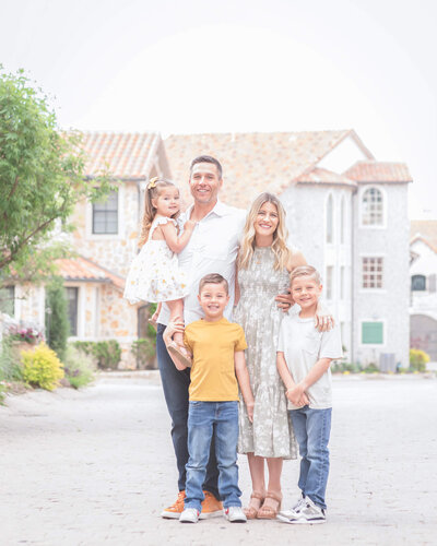 Light and airy family portrait in Adriatica Mckinney