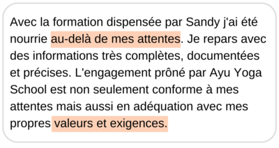 Témoignage pédagogie Sandy 2