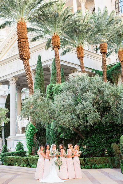 Caesar's Palace Wedding Bridal Party