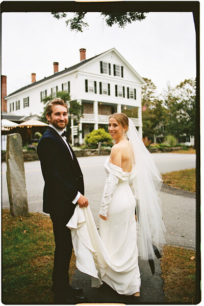downtown new england wedding photos