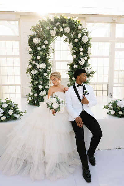 details of the bride dress