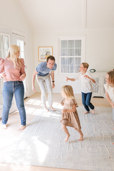 greenville in home family photography session
