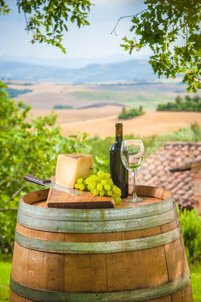 wine tasting in Tuscany