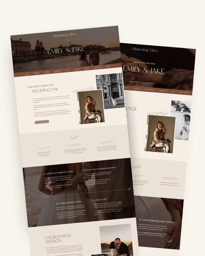 Showit Client Lounge Templates for Photographers