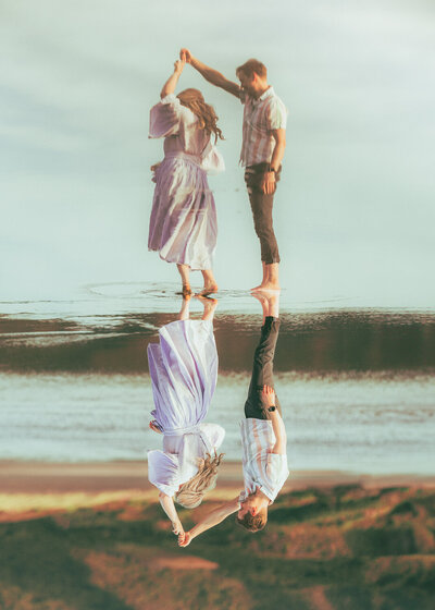 Wedding ceremony flowers, beautifully lit by the sun