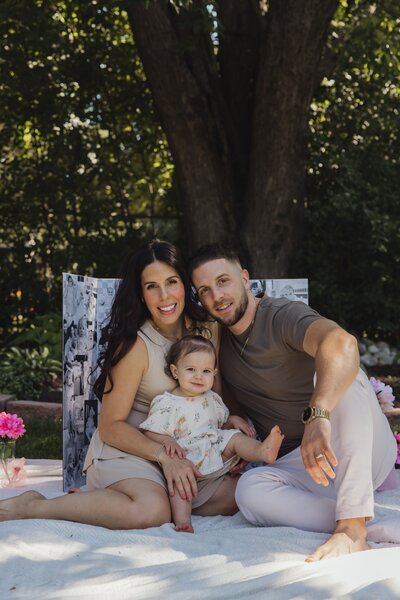 Steven, Caroline and their daughter