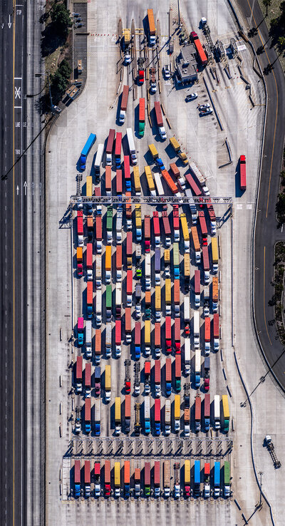 aerial photo of traffic